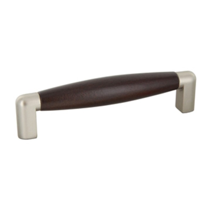 MANIGLIA FAGGIO 4090 107X27 MM NOCE NICHEL SAT (B)