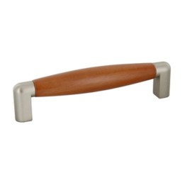 MANIGLIA FAGGIO 4090 107X27 MM CILIEGIO NICHEL SAT (B)**