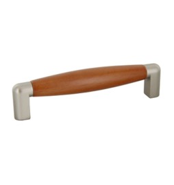 MANIGLIA FAGGIO 4090 107X27 MM CILIEGIO NICHEL SAT (B)**