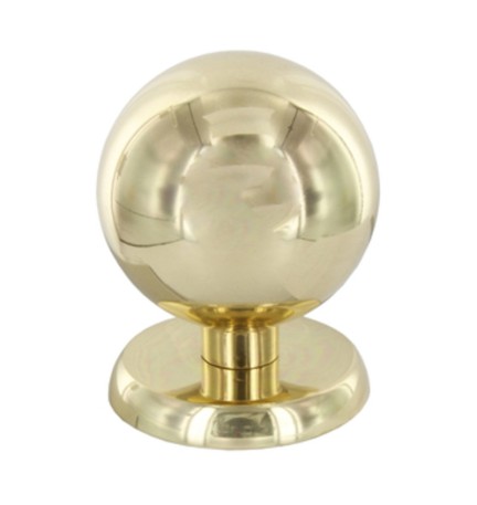 POMOLO OTTONE SFERICO D 70 MM LUCIDO