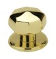 POMOLO OTTONE OTTAGONALE 70 MM LUCIDO VERNIC