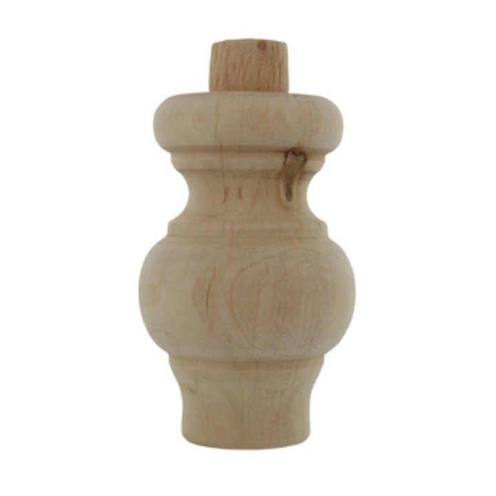 PIEDE IN LEGNO ONTANO 53009 64X 95 MM