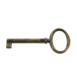 CHIAVE P/MOBILI 33706 34X73 MM OTTONE ANTICATO**