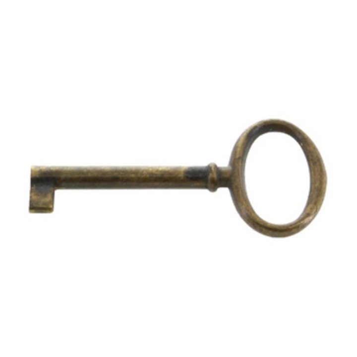 CHIAVE P/MOBILI 33706 34X73 MM OTTONE ANTICATO**