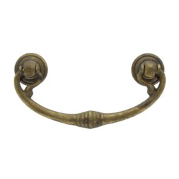MANIGLIA OTTONE 03027 82X40 MM ANTICATO**