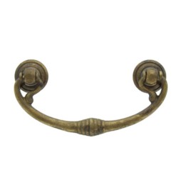 MANIGLIA OTTONE 03027 82X40 MM ANTICATO**