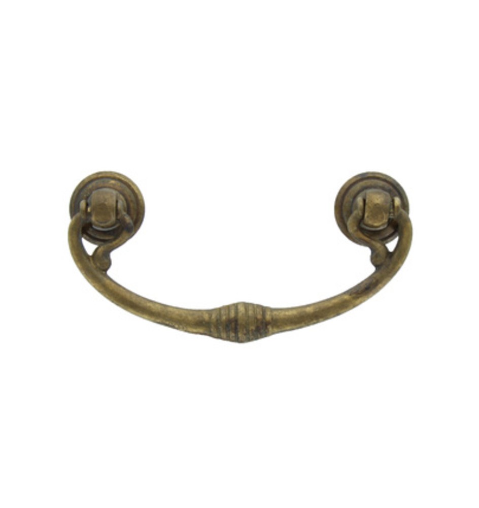 MANIGLIA OTTONE 03027 82X40 MM ANTICATO**