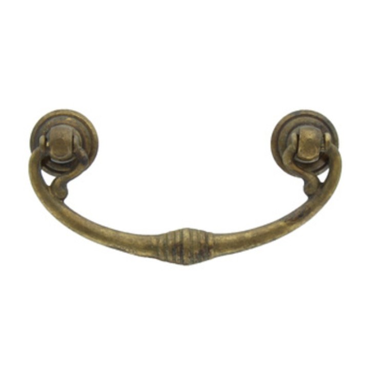 MANIGLIA OTTONE 03027 82X40 MM ANTICATO**