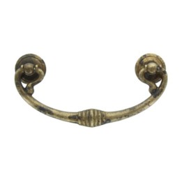MANIGLIA OTTONE 03027 121X58 MM ANTICATO**