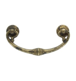 MANIGLIA OTTONE 03027 121X58 MM ANTICATO**