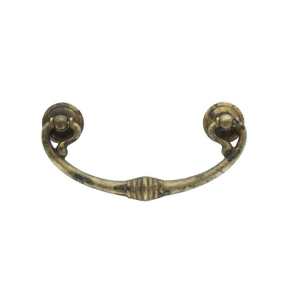 MANIGLIA OTTONE 03027 121X58 MM ANTICATO**