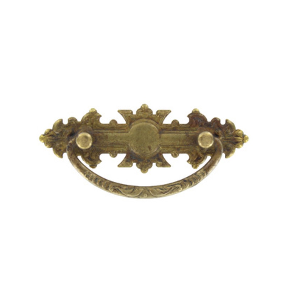 MANIGLIA OTTONE 06305 114X50 MM ANTICATO**