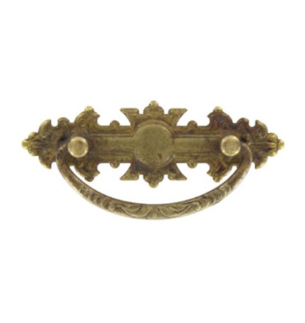 MANIGLIA OTTONE 06305 114X50 MM ANTICATO**