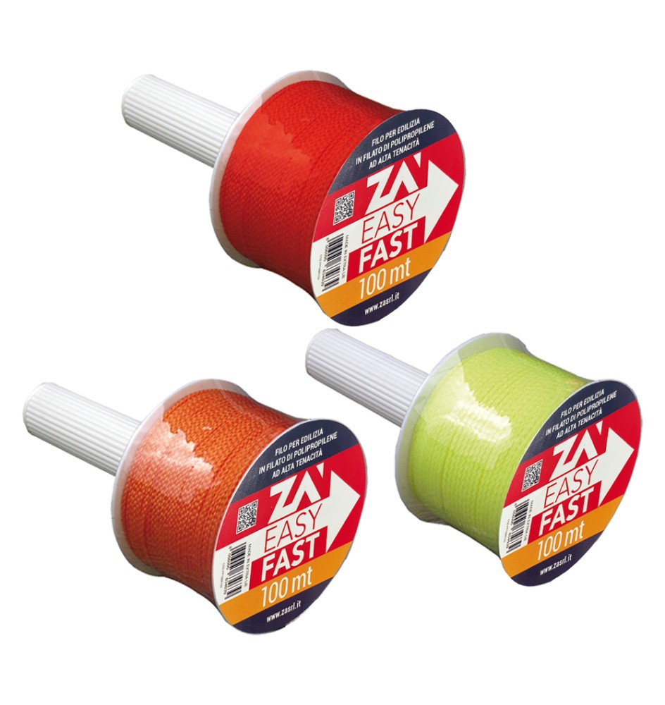 FILO PER EDILIZIA mt 100 - colore rosso