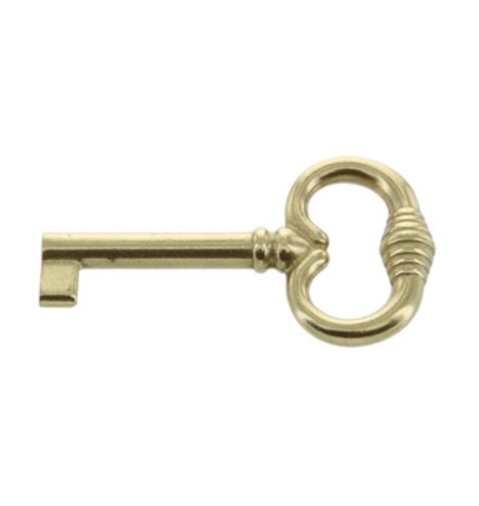 CHIAVE P/MOBILI 33708 35X62 MM OTTONE LUCIDO**