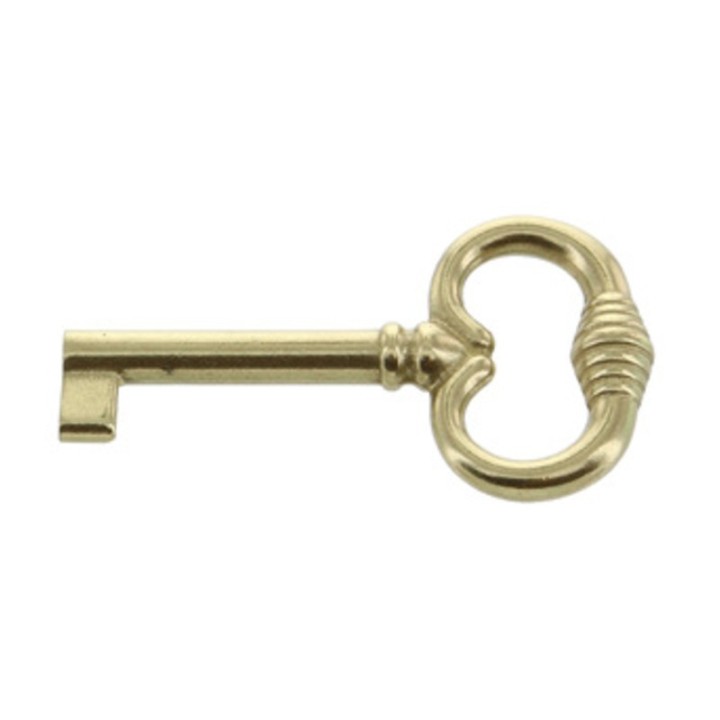 CHIAVE P/MOBILI 33708 35X62 MM OTTONE LUCIDO**