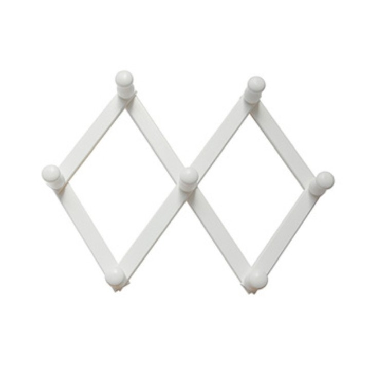 APPENDIABITI ESTENSIBILE A 7 GANCI BIANCO**