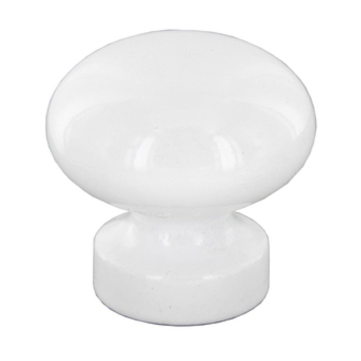 POMOLO IN LEGNO LACCATO D 30 MM 101/C BIANCO**