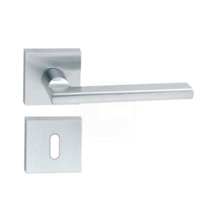 MANIGLIA OTTONE METRO C/BOCCHETTA CROM SATIN