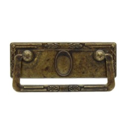 MANIGLIA ZAMA 06060 97X45 MM OTTONE ANTICATO**