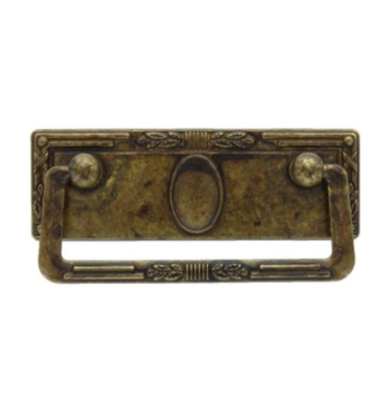 MANIGLIA ZAMA 06060 97X45 MM OTTONE ANTICATO**