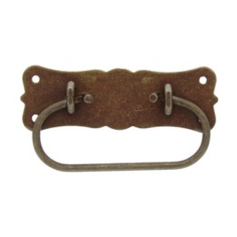MANIGLIA BAULI 06015 105X55 MM FERRO VECCHIO*