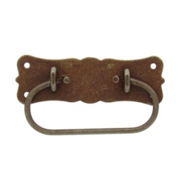 MANIGLIA BAULI 06015 105X55 MM FERRO VECCHIO*
