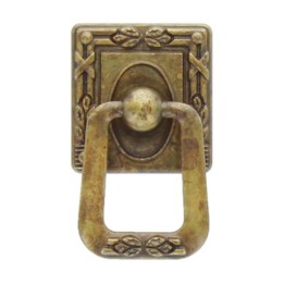 MANIGLIA ZAMA 12060 33X55 MM OTTONE ANTICATO*