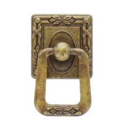 MANIGLIA ZAMA 12060 33X55 MM OTTONE ANTICATO*