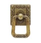 MANIGLIA ZAMA 12060 33X55 MM OTTONE ANTICATO*