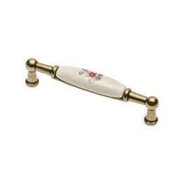 MANIGLIA PORCELLANA UP-WP0728-BR 106X26 MM