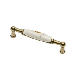 MANIGLIA PORCELLANA UP-WP0728-BK 106X26 MM