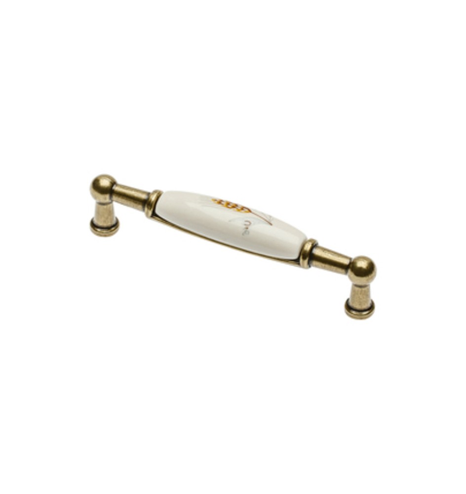 MANIGLIA PORCELLANA UP-WP0728-BK 106X26 MM