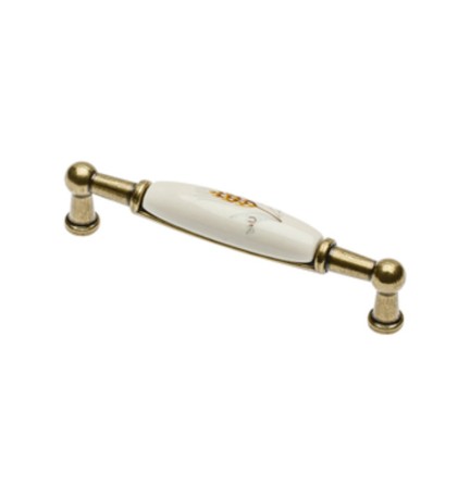 MANIGLIA PORCELLANA UP-WP0728-BK 106X26 MM