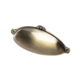 MANIGLIA ZAMA RJM 0127 CONCHIGLIA ANTIC 95X40 MM