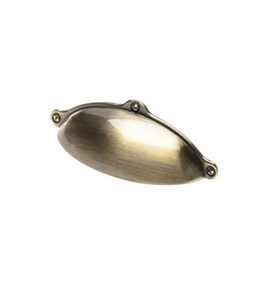 MANIGLIA ZAMA RJM 0127 CONCHIGLIA ANTIC 95X40 MM
