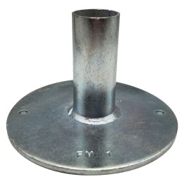 BASETTA FISSA PER TUBO PONTEGGIO ø base cm 16