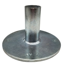 BASETTA FISSA PER TUBO PONTEGGIO ø base cm 16