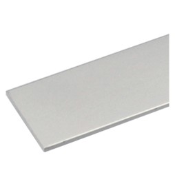 PROFILO PER FAI DA TE PIATTO mm 30x2 - mt 1 col.argento