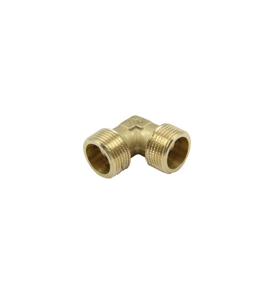 RACCORDO CURVO MM IN OTTONE GIALLO 3/4