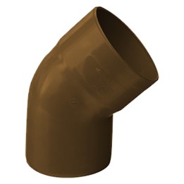 CURVA 45° PER TUBO PLUVIALE IN PVC 45° Ø 80 (aperta)