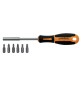 CACCIAVITE PORTAINSERTI CON 6 INSERTI MAGNETICI attacco 1/4'