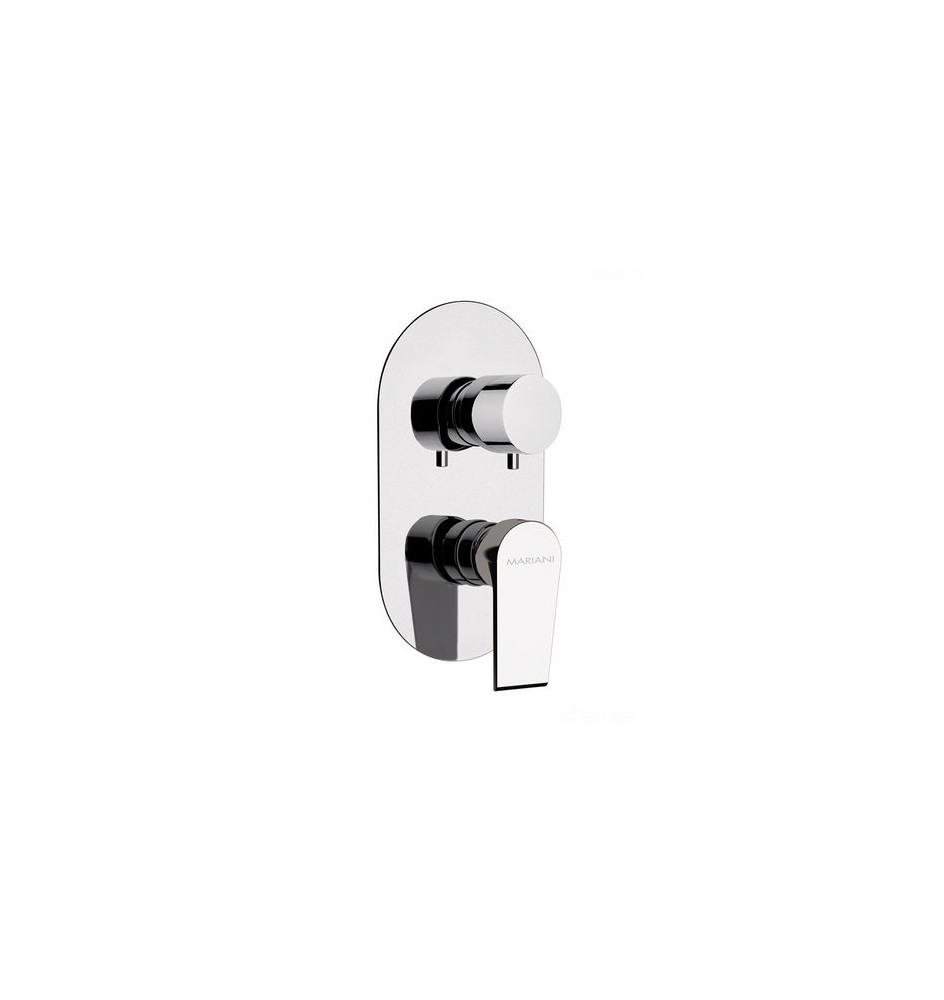 MISCELATORE INCASSO DOCCIA CON DEVIATORE 3 VIE LINEA ARTIC Cromo
