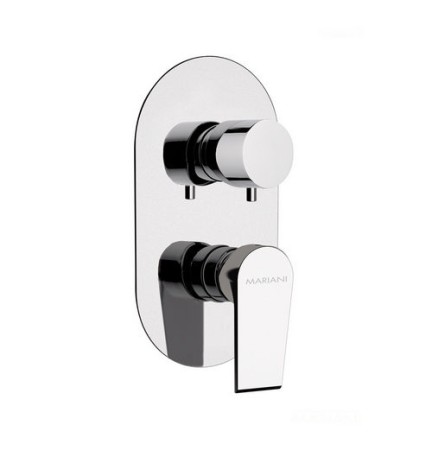 MISCELATORE INCASSO DOCCIA CON DEVIATORE 3 VIE LINEA ARTIC Cromo