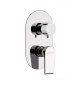 MISCELATORE INCASSO DOCCIA CON DEVIATORE 3 VIE LINEA ARTIC Cromo