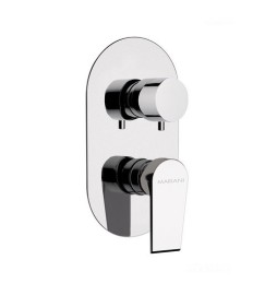 MISCELATORE INCASSO DOCCIA CON DEVIATORE 3 VIE LINEA ARTIC Nichel Spazzolato
