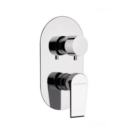 MISCELATORE INCASSO DOCCIA C/DEVIATORE 2 VIE A VITONE LINEA ARTIC Bianco Opaco