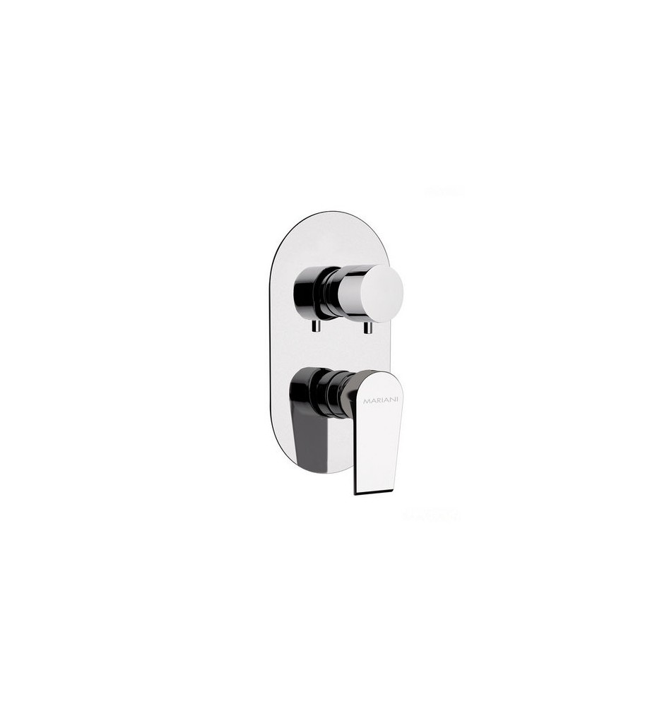 MISCELATORE INCASSO DOCCIA C/DEVIATORE 2 VIE A VITONE LINEA ARTIC Bianco Opaco