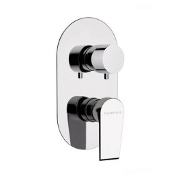 MISCELATORE INCASSO DOCCIA C/DEVIATORE 2 VIE A VITONE LINEA ARTIC Cromo