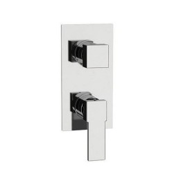 MISCELATORE MONOCOMANDO INCASSO DOCCIA C/DEVIATORE 3 VIE LINEA POLAR Cromo